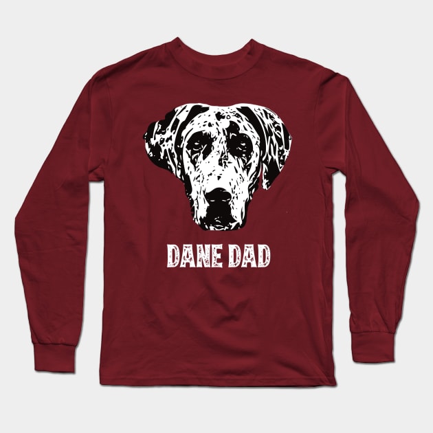 Great Dane Dad Long Sleeve T-Shirt by DoggyStyles